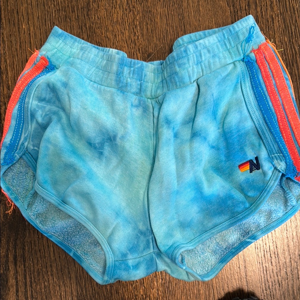 Blue Tie-Dye Women's Shorts Aviator Nation